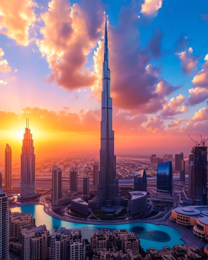 Dubai skyline, United Arab Emirates